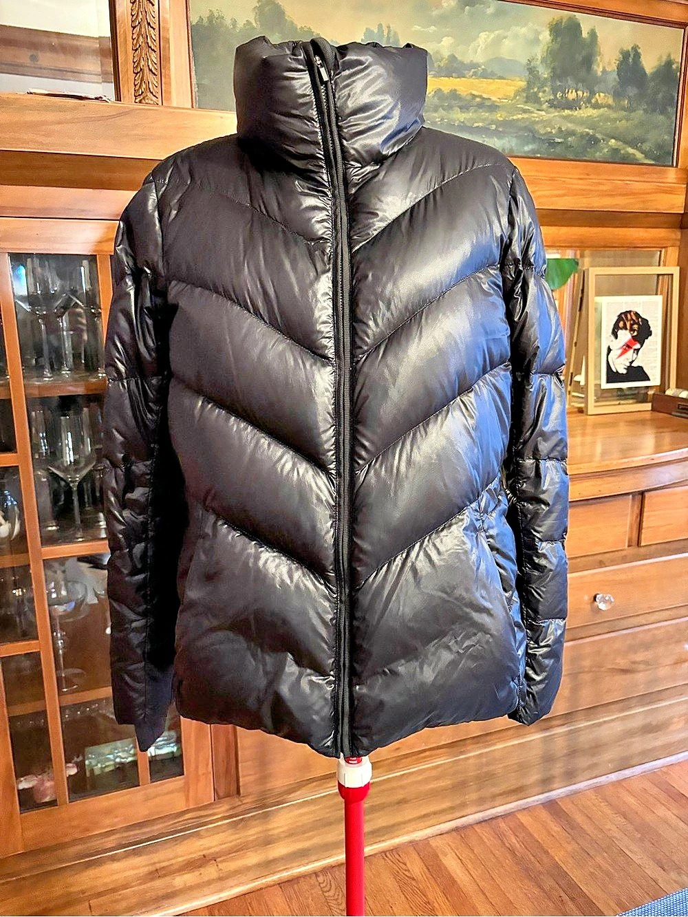 Athleta Lofty Puffer Jacket Black Size Small